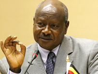 Uganda's veteran leader Yoweri Museveni